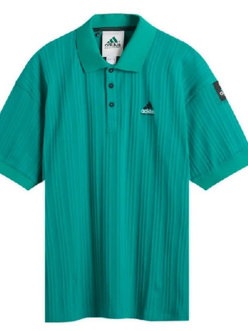NWT Men’s Large Adidas Polo Shirt Golf EQT Short Sleeve Performance Green JW9873